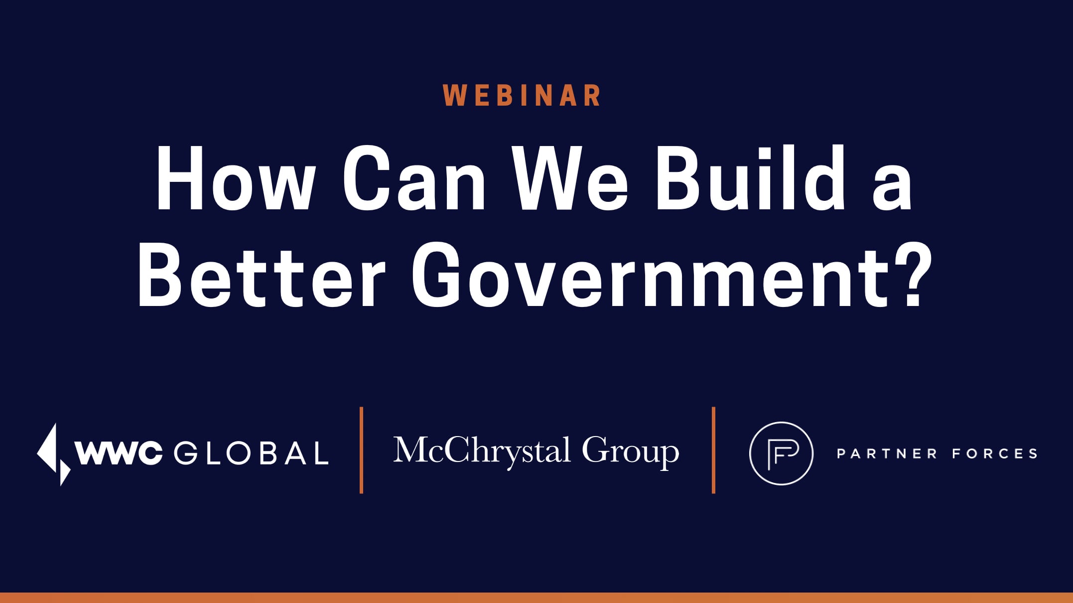 How Can We Build a Better Government?