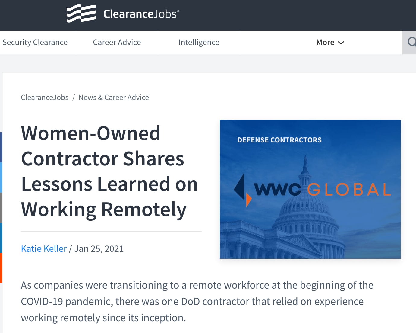 Women-Owned Contractor Shares Lessons Learned on Working Remotely